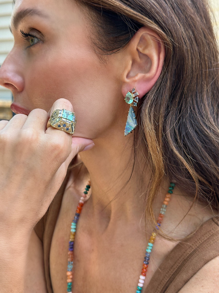 Atmospheric Dimension Opal Earrings