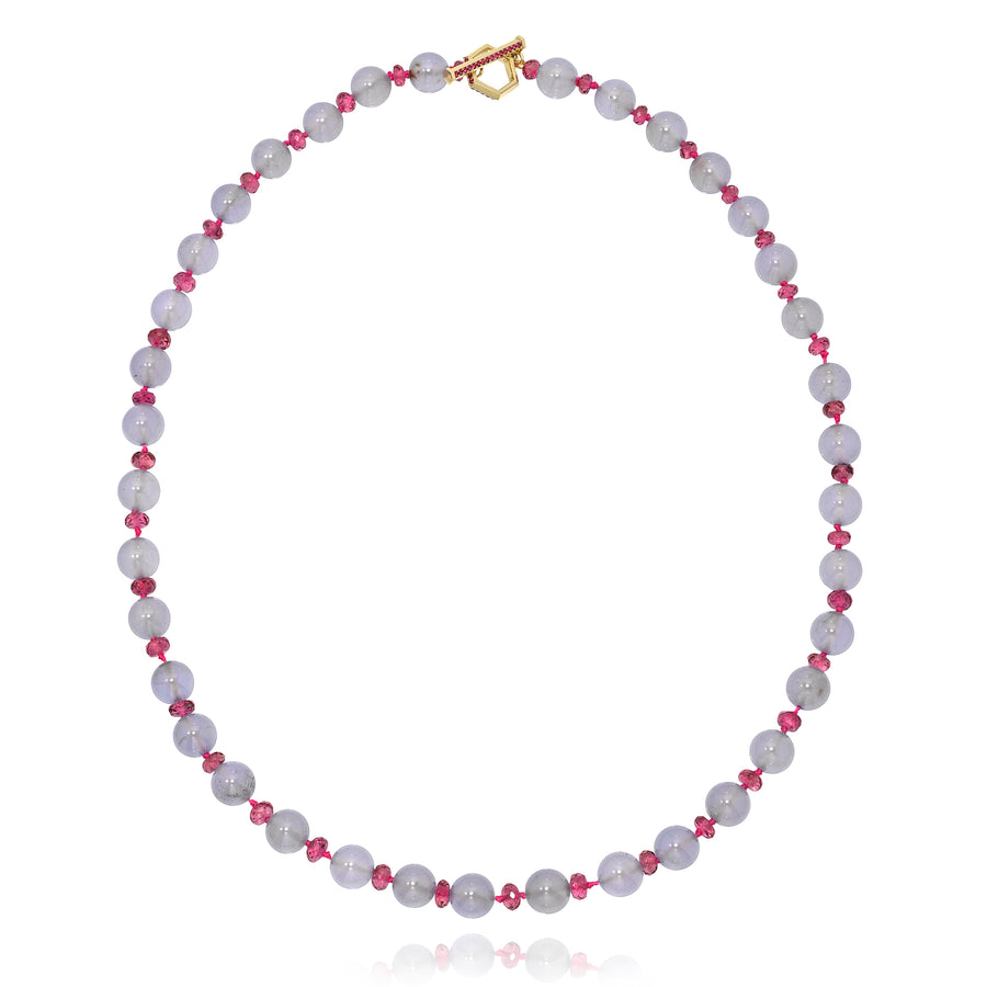 Crimson Sky Bead Necklace