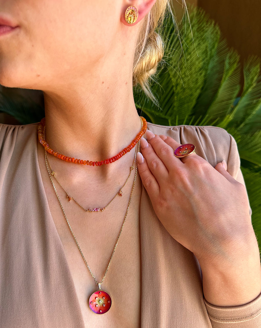 Fire Opal Necklace