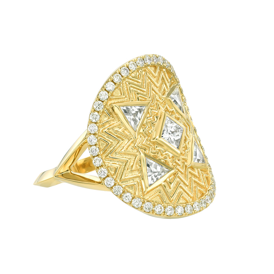 Pure Energy Pave Medallion Ring