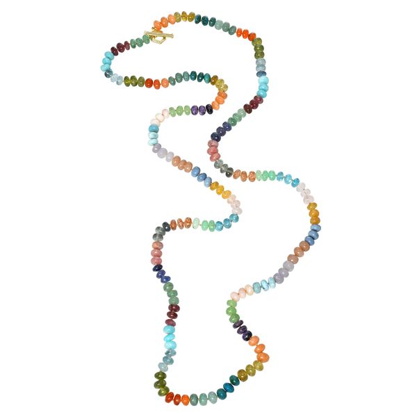 Rainbow Nebula Bead Necklace