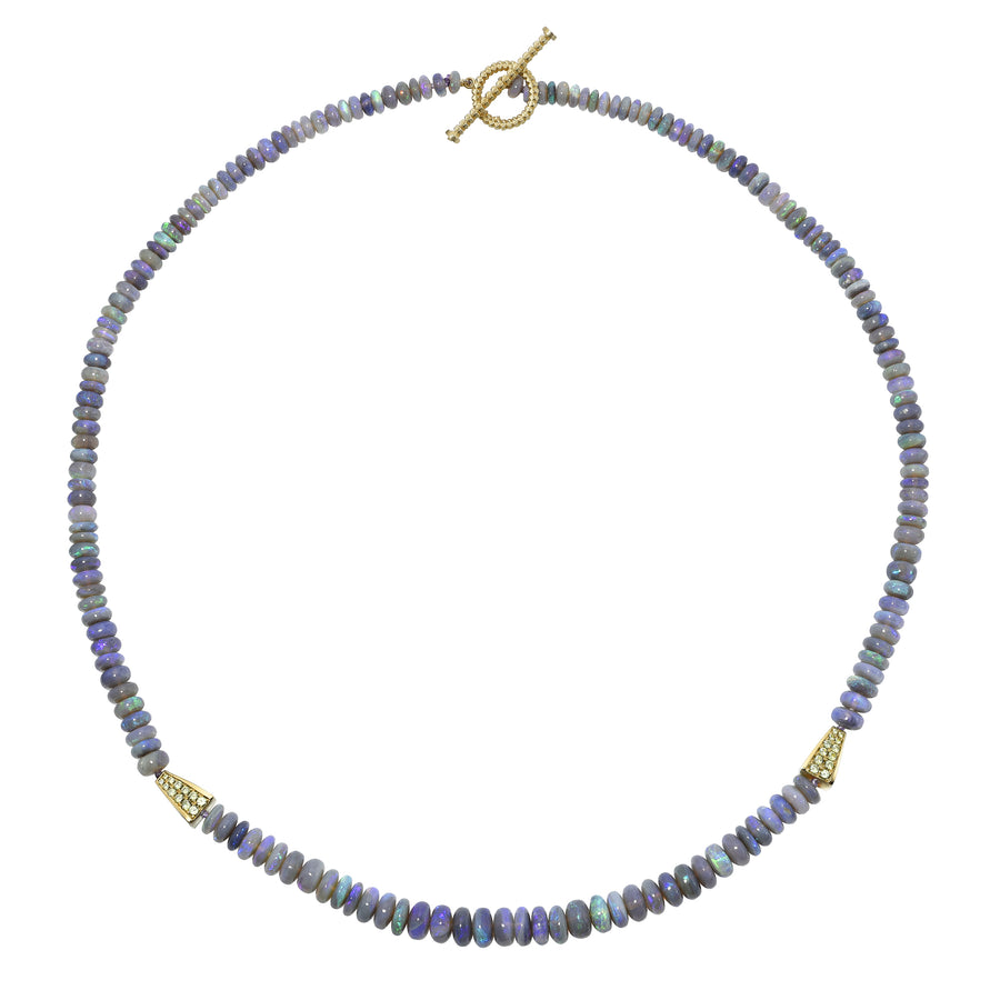 Purple Opal Demantoid Necklace