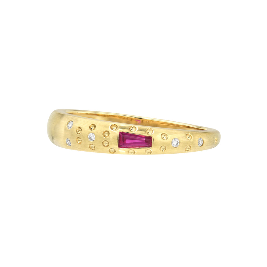 Supernova Ruby Stacking Ring