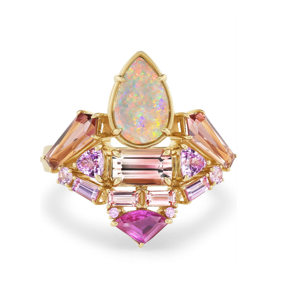 Sunset Phoenix Opal Ring