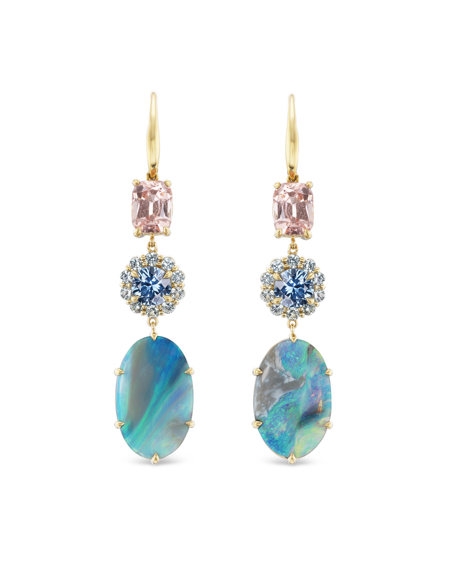 Seen Through the Clouds Opal Earrings
