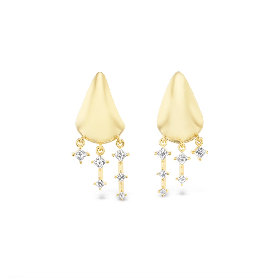 Chasm Diamond Huggies