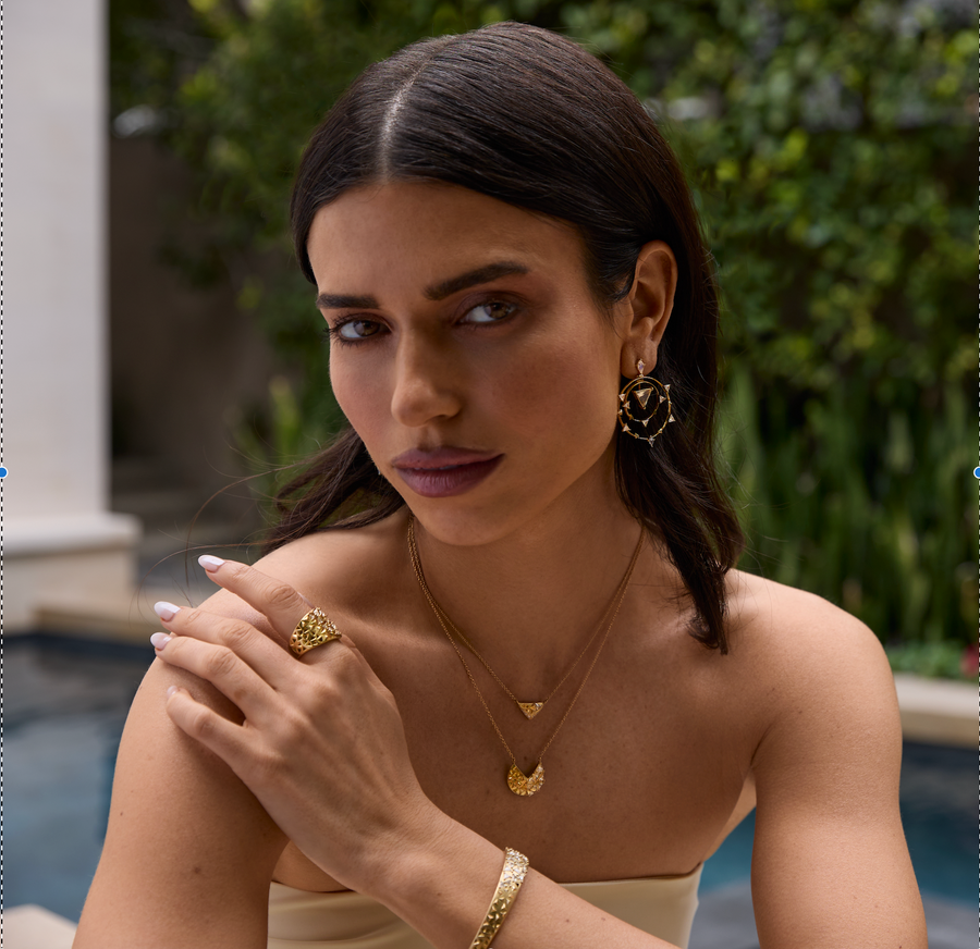 Moonstone Concentric Earrings