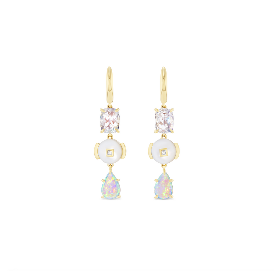 Moondance Opal Station Earrings
