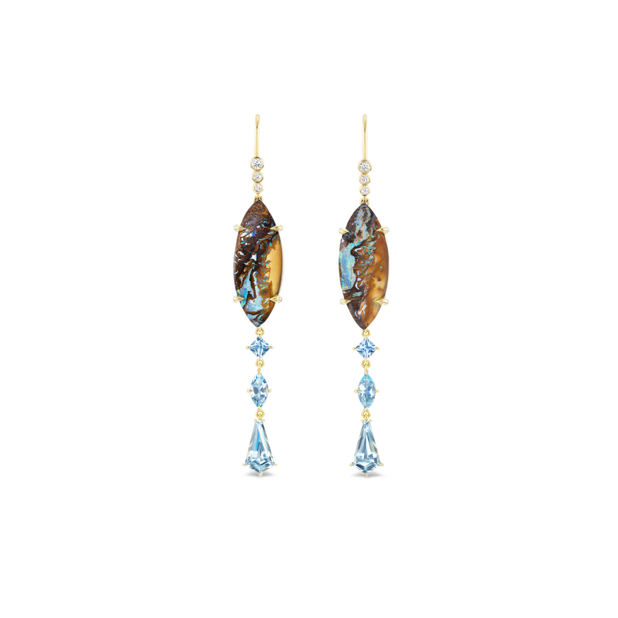 Drifting in the Ether Opal Earrings II