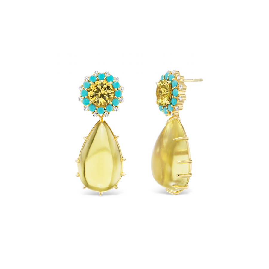 Summer Solstice Garnet Earrings