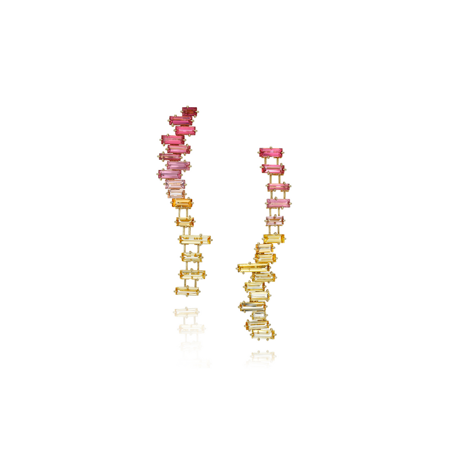 Sunset Baguette Earrings
