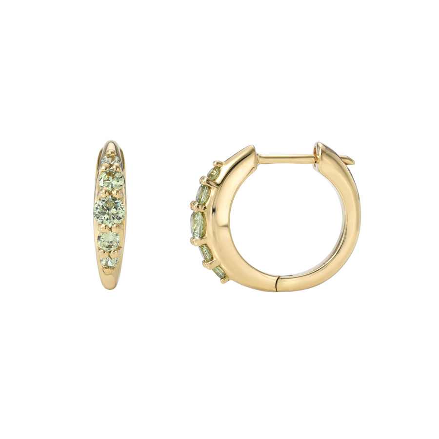 Demantoid Mini Hoops
