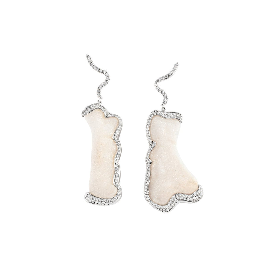 Meredith Young Jewelry Coral Diamond Trails Earrings
